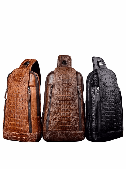 Crocodile Sling Backpack - Ebony's Beauty Hair and Skin Care LLC