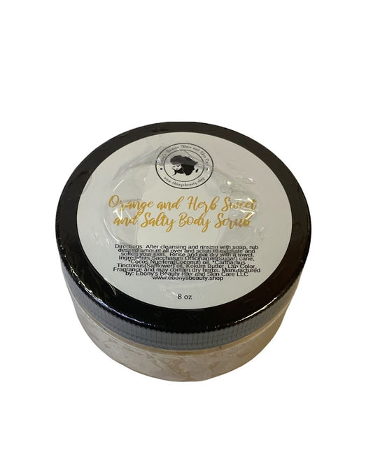 ORANGE AND HERB SWEET AND SALTY BODY SCRUB